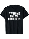 Awesome Like My Daughters Mom Dad TNF'WB shield Day TNF'WB shield Day T-Shirt Streetwear Casual Hoodie, Sweatshirt