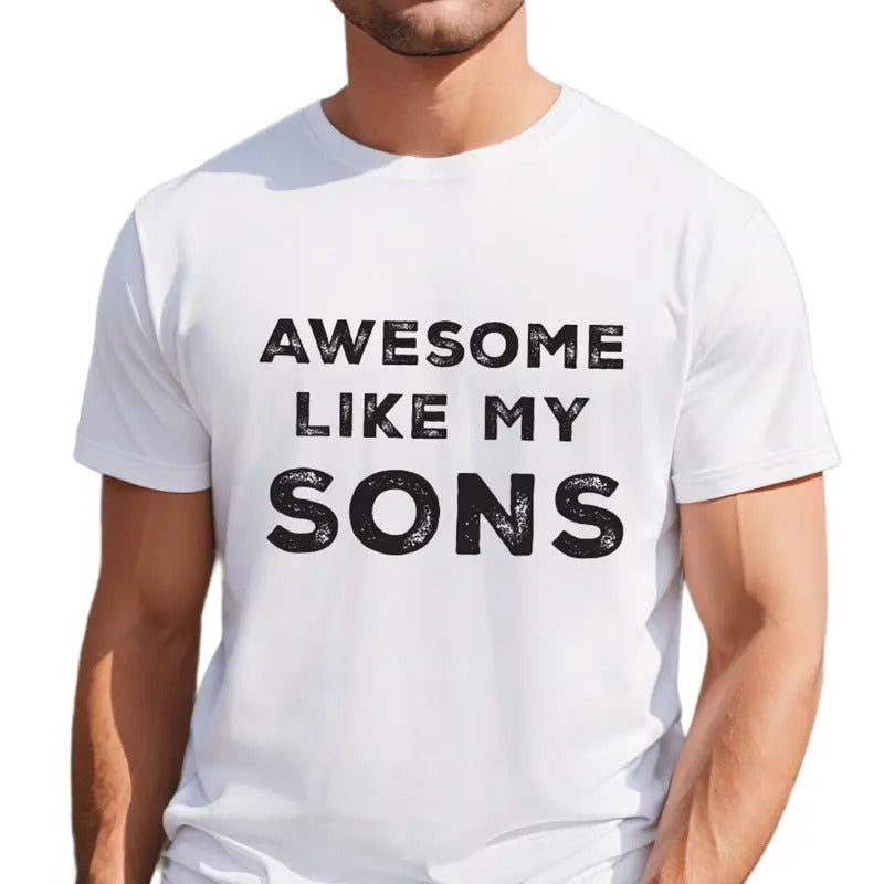 Awesome Like My Sons Shirt, Funny TShirt for Men, TNF Day Gift From Sons Hoodie, Sweatshirt | RetroVerseTees.com