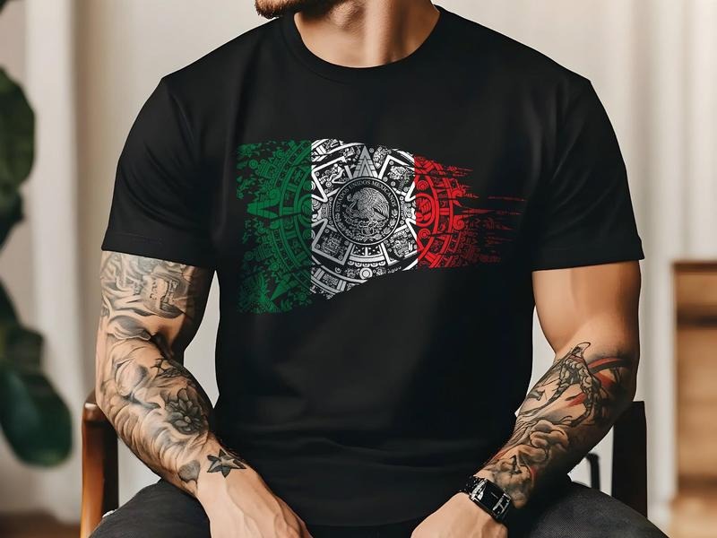 Aztec Empire Mexican Flag  Mesoamerican Culture T-Shirt Hoodie, Sweatshirt | RetroVerseTees.com