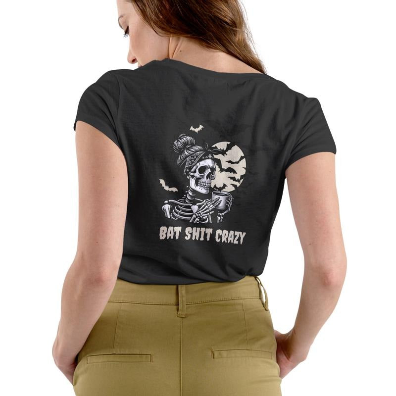 BAT CRAZY T Shirt, Unisex Cotton, Halloween graphic Tee Hoodie, Sweatshirt | RetroVerseTees.com