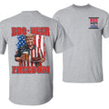 BBQ Beer Freedom T-Shirt, Patriotic Independence Day Tee, American Flag & Barbecue Graphic Shirt, Fun Summer Cookout...