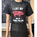 BBQ, GRILLING APRON, Funny, I like my butt rubbed and my pork pulled, 2 pocket T-Shirts, Hoodie, Sweatshirt