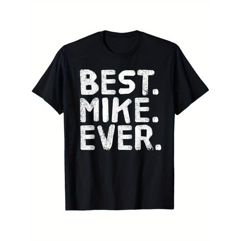 BEST. MIKE. EVER. Funny Men TNF'WB shield Gift Idea T-Shirt, Unisex Cotton Casual Round Neck Outdoor Short Sleeve T-Shirt...
