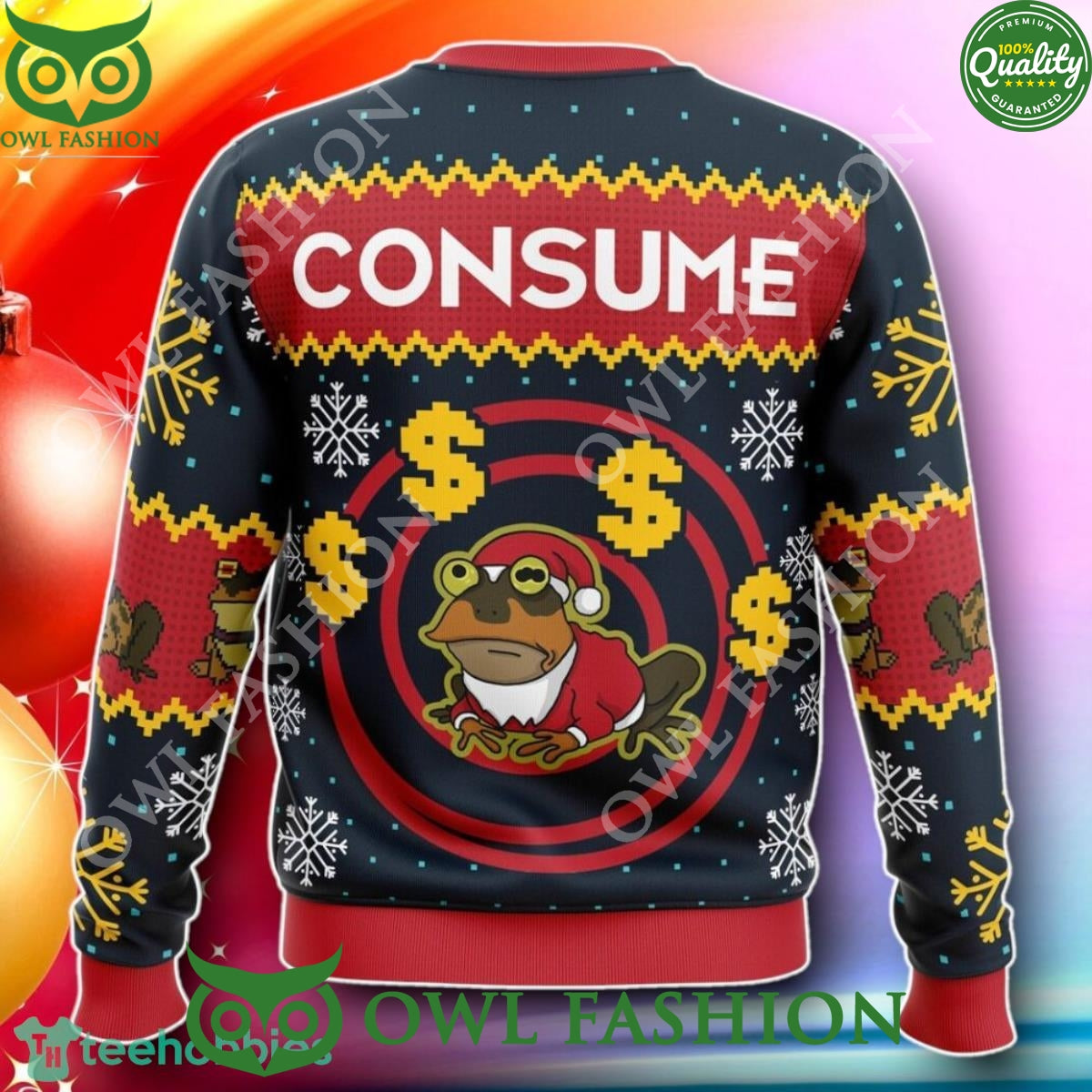 Hypnotoad Consume Futurama Christmas Ugly Sweater