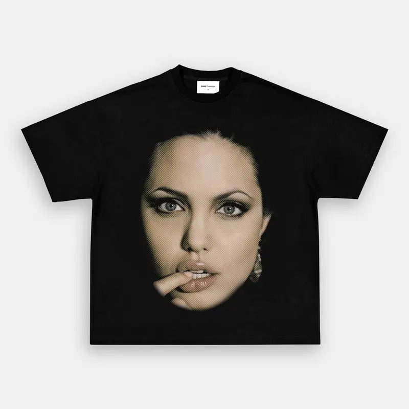 BIG FACE ANGELINA TEE Trending Movie T shirt Vintage 90s T-shirt gift for Movie fans gift for him gift for her unisex...