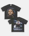 BIG FACE JCOLE TEE - SWEATSHIRT - HOODIE 2SIDES GRAPHIC TEES, MUSIC TOUR, GIFT FOR FANS TTP | RetroVerseTees.com