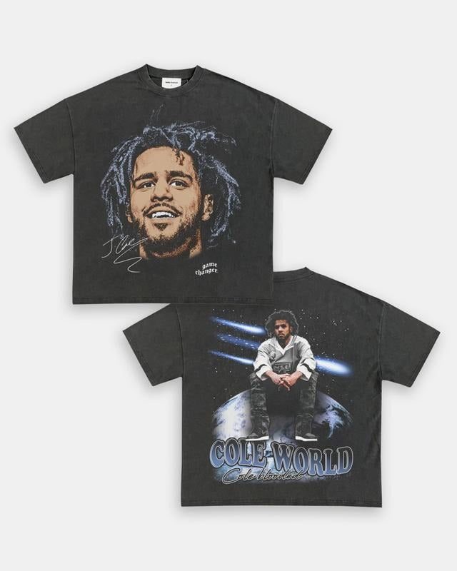 BIG FACE JCOLE TEE - SWEATSHIRT - HOODIE 2SIDES GRAPHIC TEES, MUSIC TOUR, GIFT FOR FANS TTP | RetroVerseTees.com