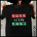 BLM Periodic Table Chemical Elements Unisex T-shirt, Black History Shirt, African American Tee, Black Men, Black Women...