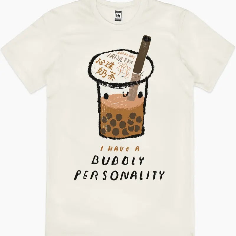 BUBBLY PERSONALITY T-SHIRT, Men Summer Fashion Cotton, Cotton Menswear, S to 3XL Soft Topstyle{n002}2 Hoodie, Sweatshirt