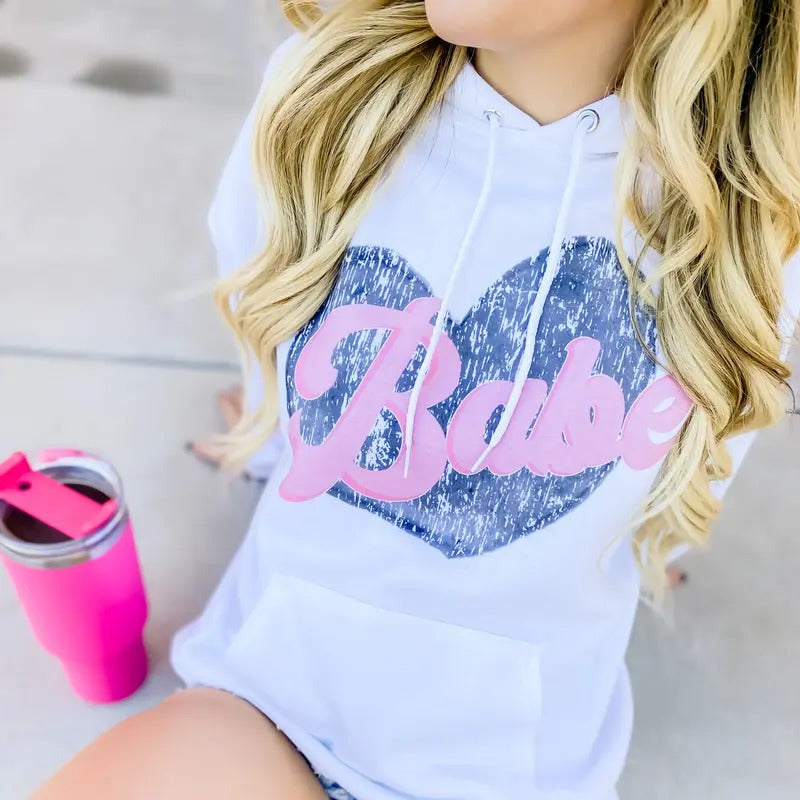 Babe Graphic Hoodie T-Shirts, Sweatshirt | RetroVerseTees.com