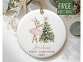 Baby First Christmas Ornament 2024, Personalized First Christmas Ornament Baby Girl Name Baby Shower Gift, Baby Family...