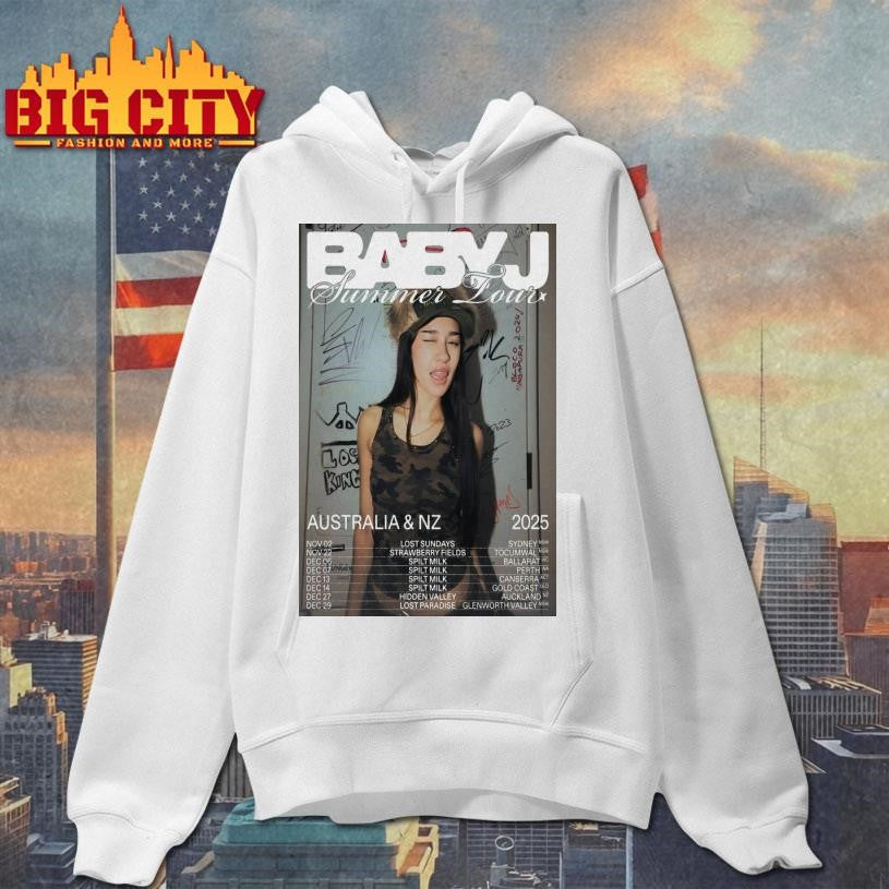Baby J Summer Tour Australia x NZ 2025 Poster Shirt