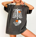 Baby Skeleton Maternity T-Shirt, Halloween Pregnancy Shirt, Baby Reveal Sweatshirt, Spooky Pregnant Tee Shirt, Fall Mama...