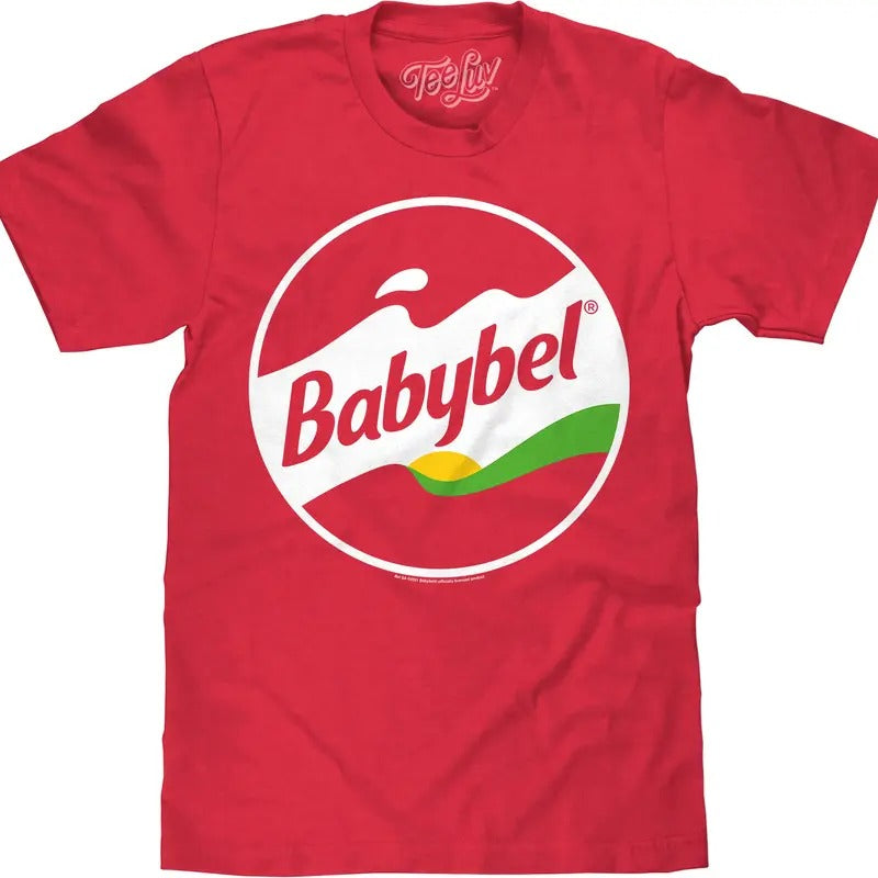 Babybel Snack Cheese Logo T-Shirt - Red Heather Hoodie, Sweatshirt | RetroVerseTees.com