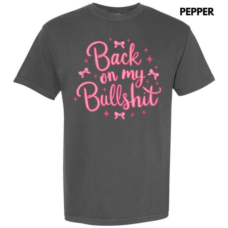 Back On My BS Coquette Comfort Colors T-Shirt 'NLB' Hoodie, Sweatshirt | RetroVerseTees.com