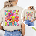 Back To School Retro Game Over Back To School Shirt, Back To School T-Shirt, School Life Tee, Bright Dalmatian Dots,...