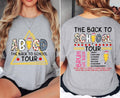 Back To School The Back To School Tour Shirt, ABCD Teacher Tshirt, First Day Of School Teacher Gifts, Back To School...