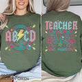 Back To School Tour Personalized ABCD Teacher T Shirt, ABCD Teacher Tour Shirt for Kindergarten Teacher, Preschool...