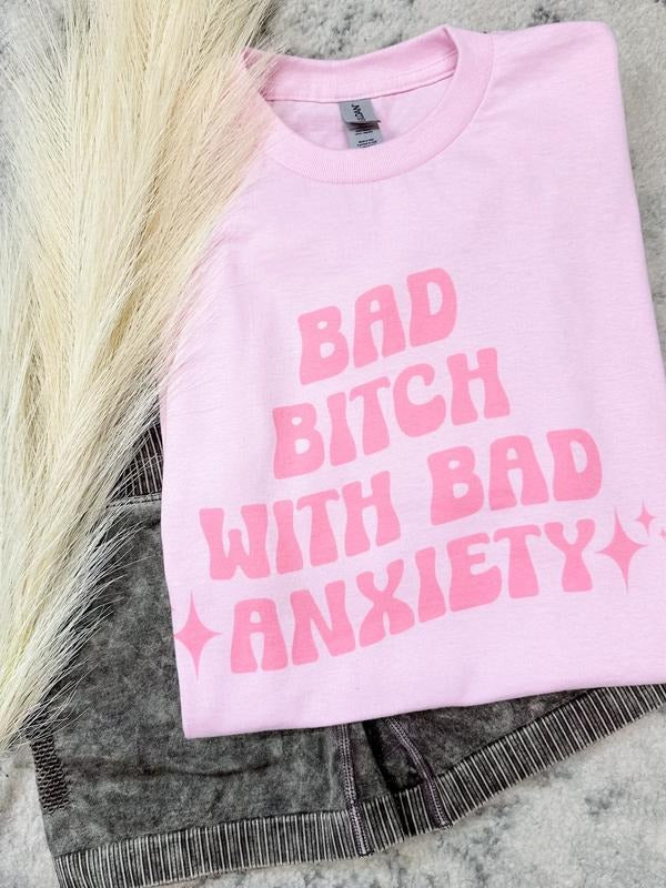 Bad Anxiety Graphic Tee Hoodie, Sweatshirt | RetroVerseTees.com