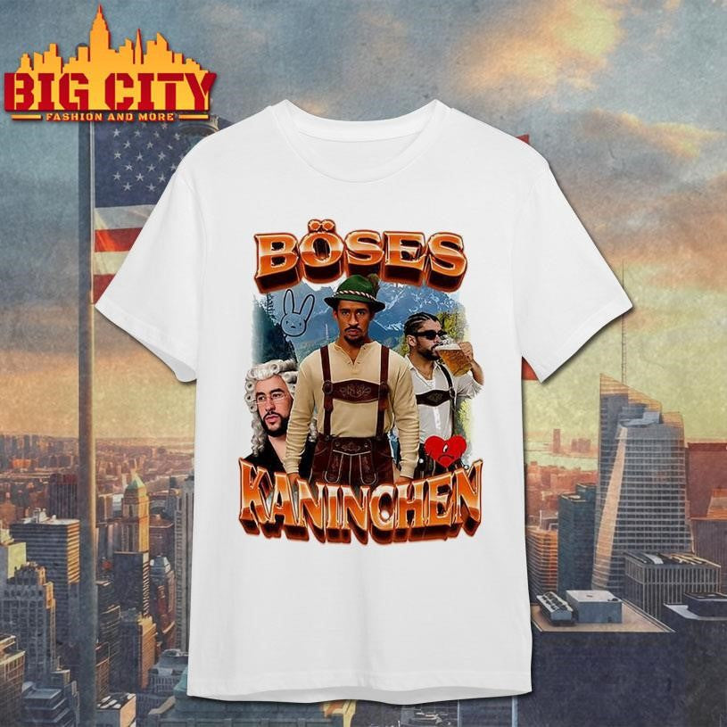 Bad Bunny Böses Kaninchen traditional Bavarian costume shirt