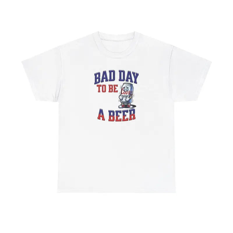 Bad Day Hidden leaf ninja be WB shield Beer Tee - Men'WB shield Cotton Streetwear Graphic Tshirt