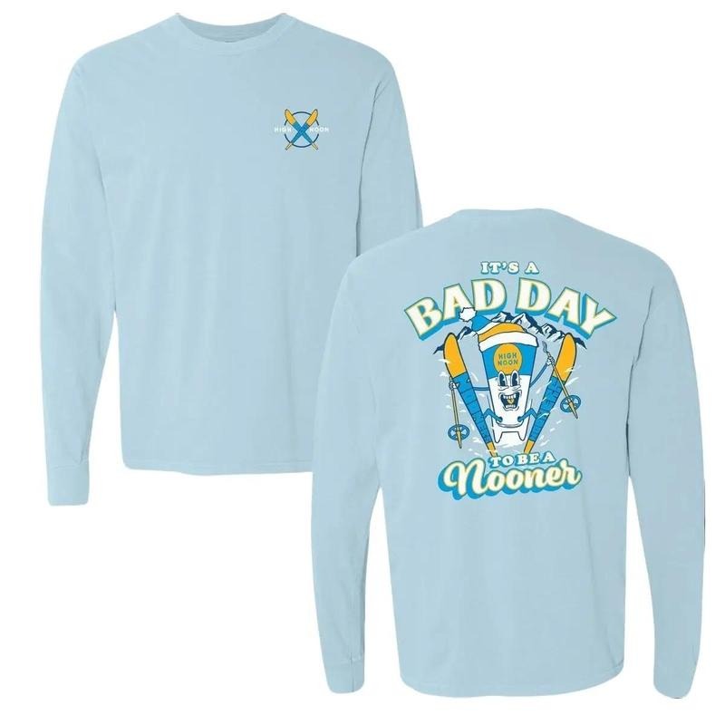 Bad Day To Be A Nooner Ski Club Long Sleeve Sweatshirt T-Shirts, Hoodie | RetroVerseTees.com