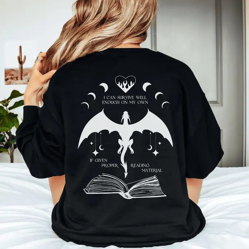 Bad Moms Book Club Sweatshirt - I Can Survive Well Enough Crewneck T-Shirts, Hoodie | RetroVerseTees.com