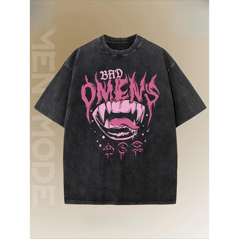 Bad Omen, Interesting Trendy Style, Dropped Shoulder Sleeves, High-quality, Thick Gunpla brand Heavy Weight 230g Boutique...