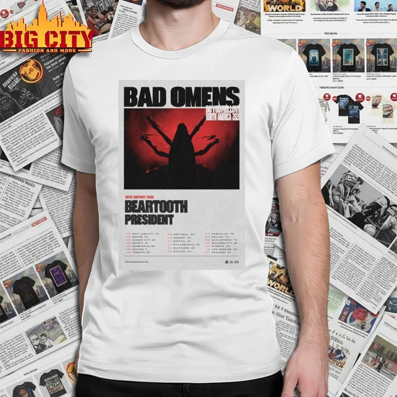 Bad Omens North America New Tour 2026 Poster shirt