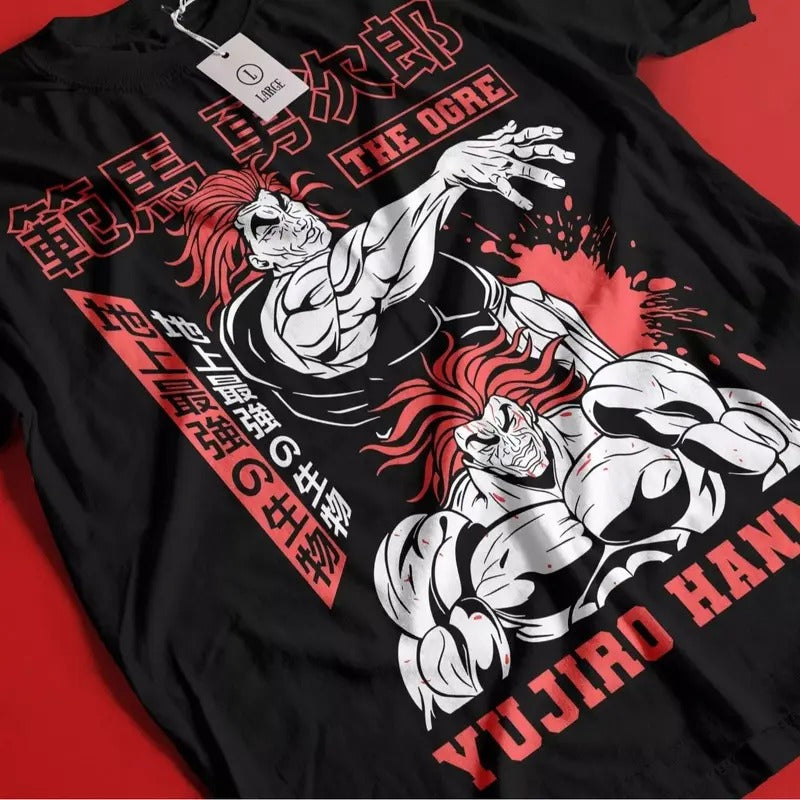 Baki Hanma T-Shirt Baki the Grappler Yujiro Boxing Gym Anime Gift Shirt All Size Hoodie, Sweatshirt | RetroVerseTees.com