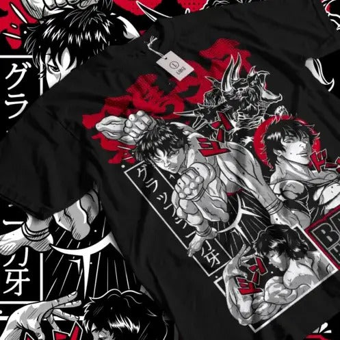 Baki the Grappler T-Shirt Baki Hanma Yujiro Hanma Baki Anime Gift Shirt All Size Hoodie, Sweatshirt | RetroVerseTees.com