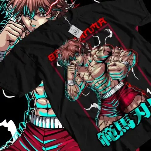Baki the Grappler T-Shirt Baki Hanma Yujiro Hanma Baki Boxing Shirt All Size Hoodie, Sweatshirt | RetroVerseTees.com