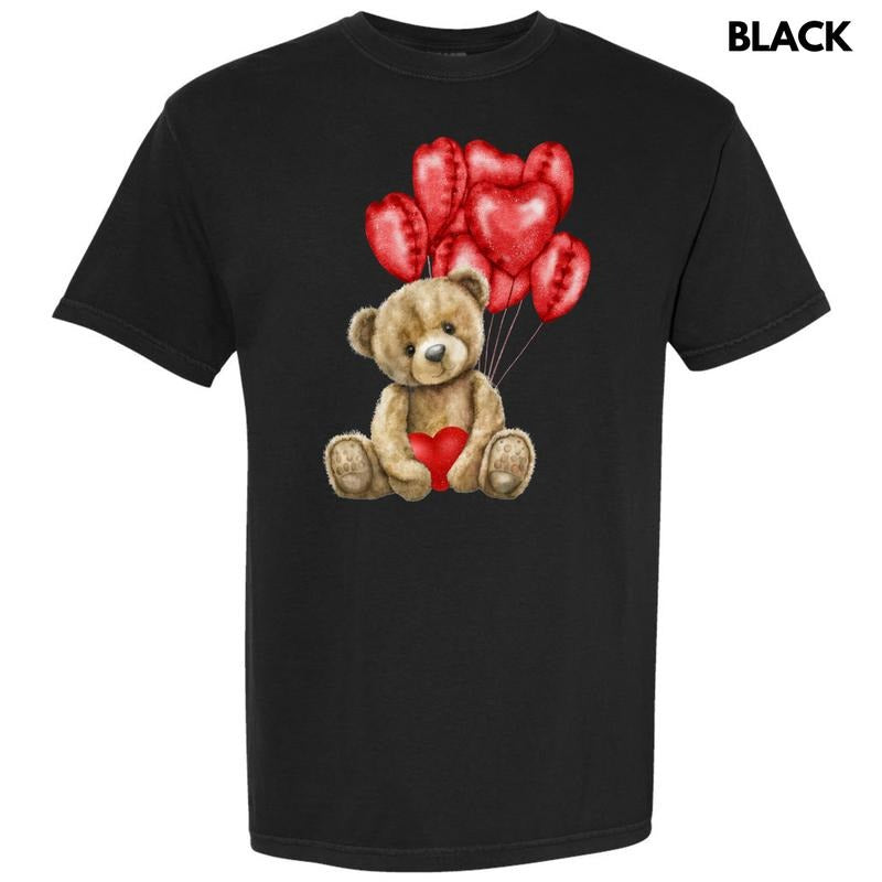 Balloon Valentine Bear Comfort Colors T-Shirt 'NLB' Hoodie, Sweatshirt | RetroVerseTees.com