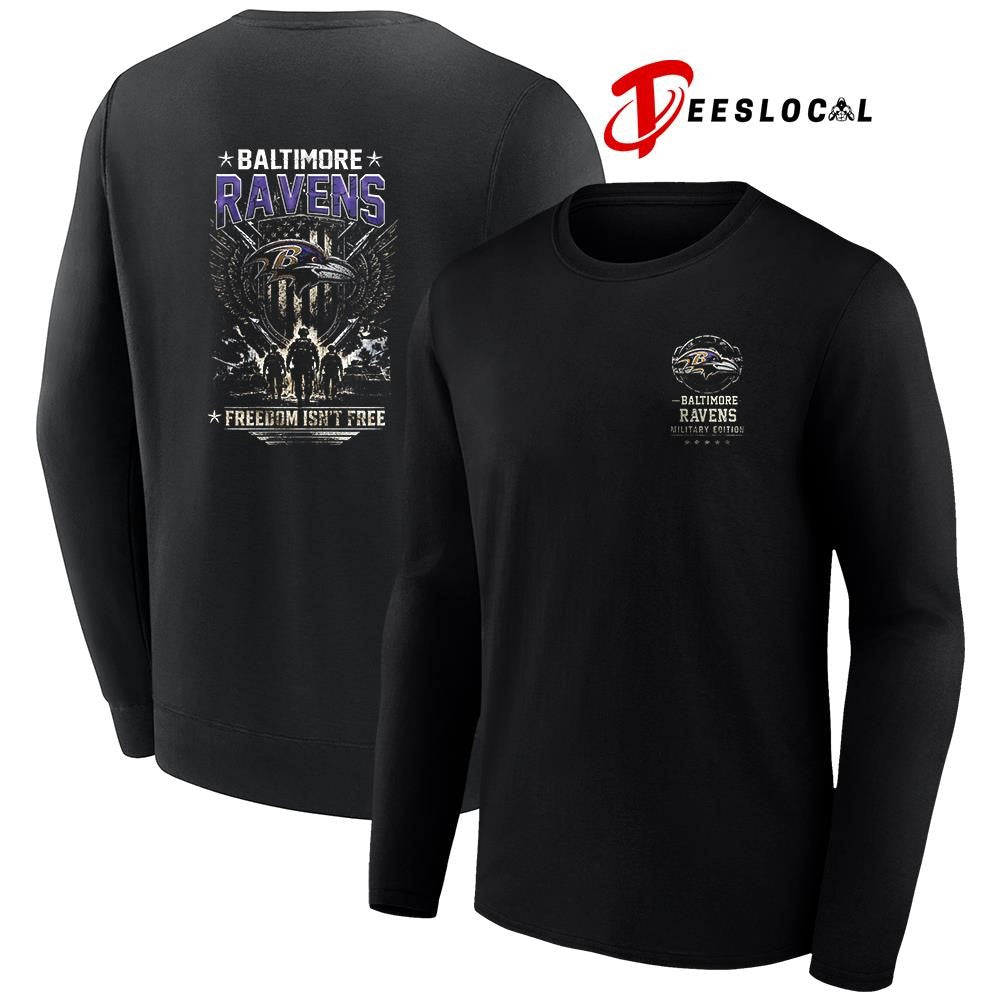 Baltimore Ravens freedom isn’t free team military graphic shirt
