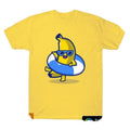 Banana wearing balloon shirt, Banana Shirt, Banana Graphic, Banana shirt, Summer Graphic shirt Crewneck Casual Streetwear...