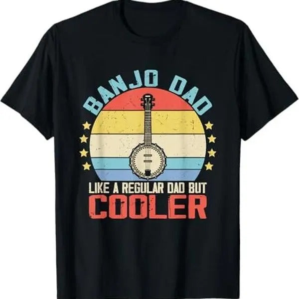 Banjo Teacher Player Dad For Bluegrass Guitarist Musician T-Shirt Hoodie, Sweatshirt | RetroVerseTees.com
