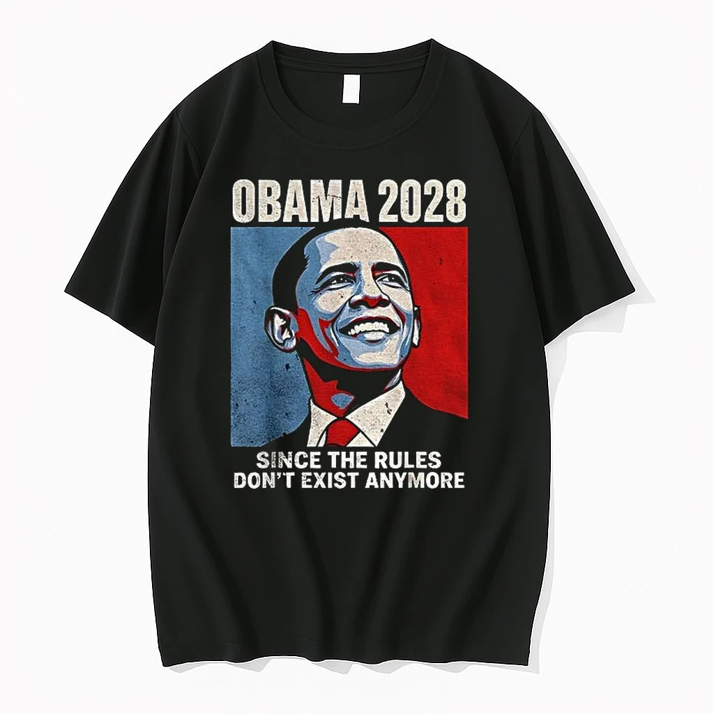 Barack Obama Political Parody Apparel Obama 2028 Since The Rules Dont Exist Tshirts Sweater