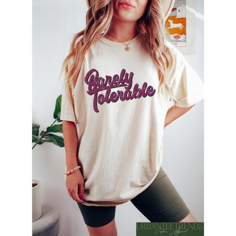 Barely Tolerable T-Shirt, Pride And Prejudice Shirt Best Price