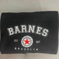 Barnes 1917 Embroidered sweatshirt; Barnes custom embroidered sweatshirt; Vintage Barnes 1917 crewneck T-Shirts, Hoodie