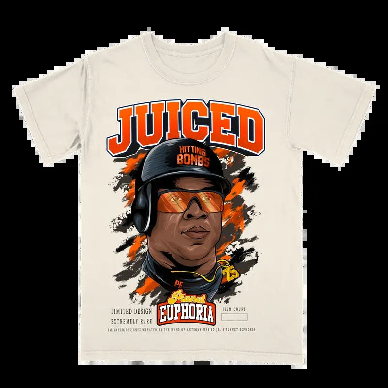 Barry Bonds Juiced Tee - Gift For Fan - Men's Casual T-shirt - Menswear Hoodie, Sweatshirt | RetroVerseTees.com