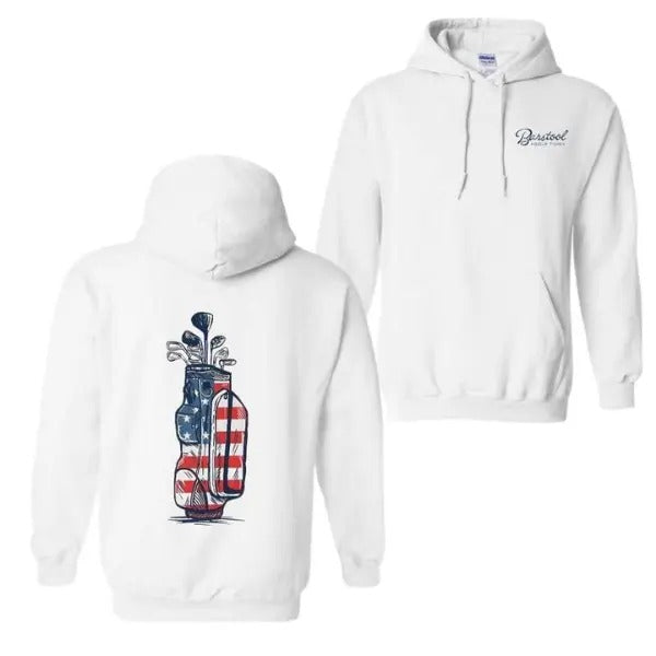 Barstool Golf Flag Hoodie & T-Shirt, Vintage Golf Graphic Apparel, Trendy Sports Pullover, Casual Golf Lover Tee for Men...