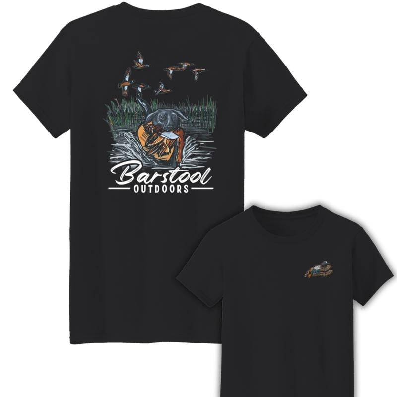 Barstool Outdoors Duck Hunt Two Sides Cotton Unisex T-Shirt Hoodie, Sweatshirt | RetroVerseTees.com