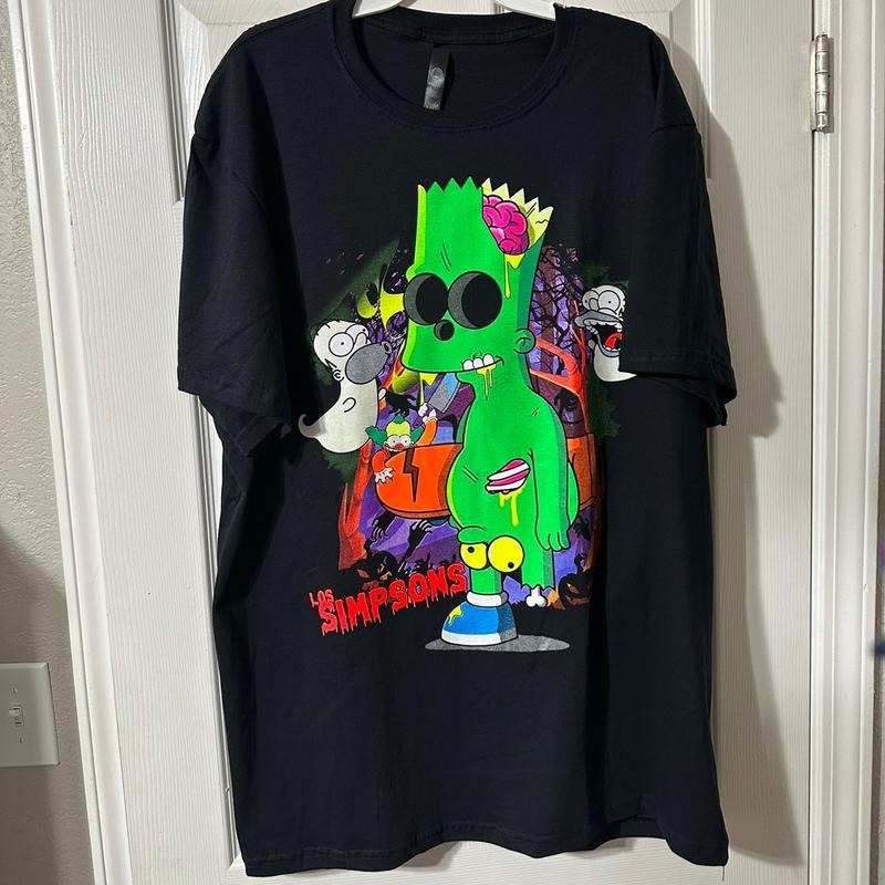Bart fosforescente en la obscuridad. Size xxl  Cotton T-Shirts, Hoodie, Sweatshirt | RetroVerseTees.com