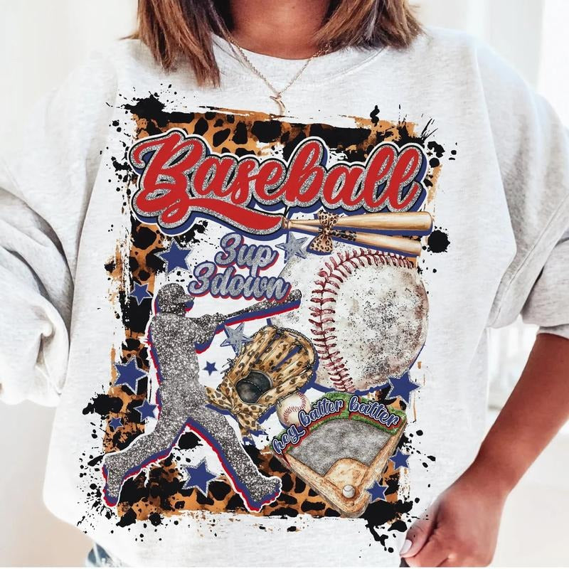 Baseball 3 UP 3 Down DTF Transfers - THIS IS NOT A SHIRT Hoodie, Sweatshirt | RetroVerseTees.com