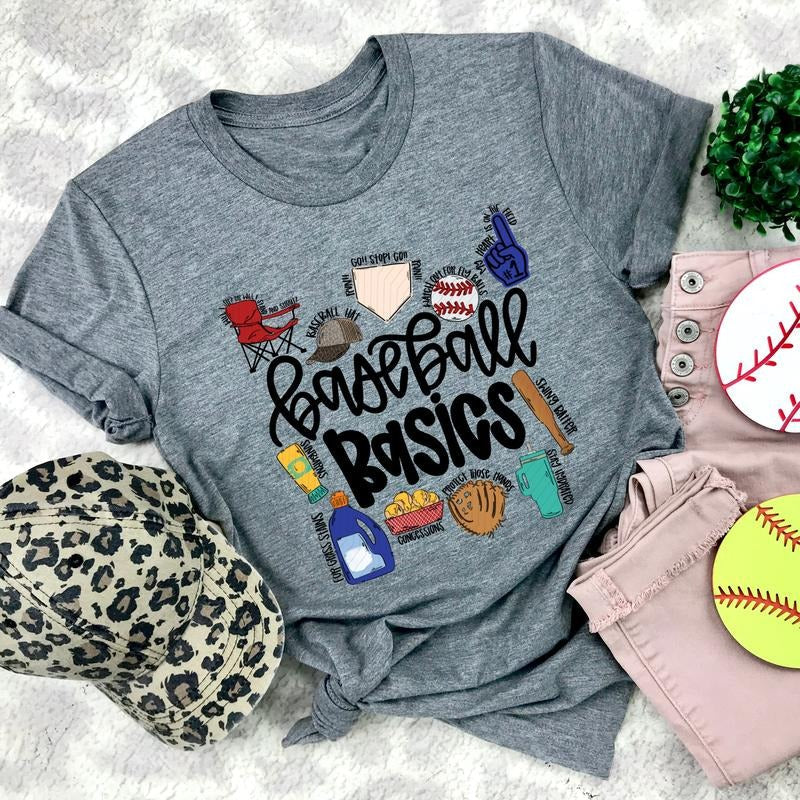 Baseball Basics DTF Transfers - THIS IS NOT A SHIRT Hoodie, Sweatshirt | RetroVerseTees.com