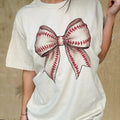 Baseball Bow Graphic Top T-Shirts, Hoodie, Sweatshirt | RetroVerseTees.com