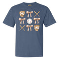 Baseball Collage Coquette Comfort Colors T-Shirt 'NLB' Hoodie, Sweatshirt | RetroVerseTees.com