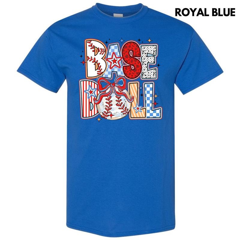 Baseball Crazy Pattern Gildan Short Sleeve T-Shirt 'NLB' Hoodie, Sweatshirt | RetroVerseTees.com