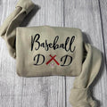 Baseball Dad embroidered sweatshirt;Baseball embroidered crewneck, baseball lover's sweatshirt; Father's Day gift; gift...