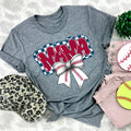 Baseball Mama Bow DTF Transfers - THIS IS NOT A SHIRT Hoodie, Sweatshirt | RetroVerseTees.com